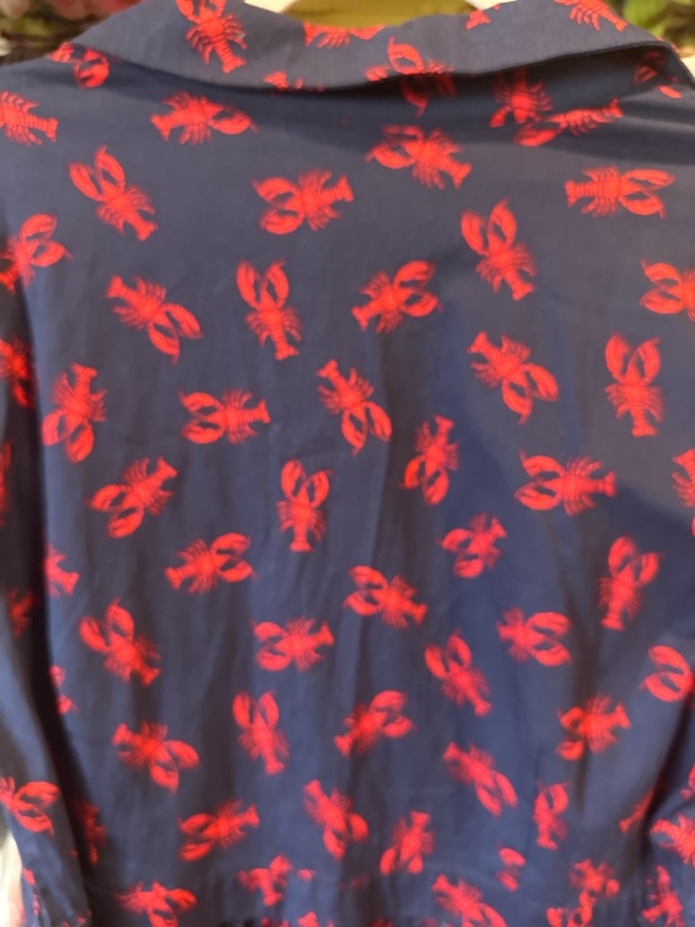 MODCLOTH Lobster Print π¦ Dress Cotton Twill Size XL Nautical Sea Maine π Sailor - Picture 3 of 12